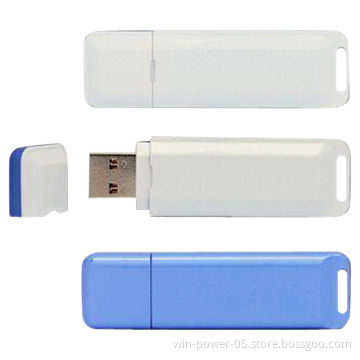 Plastic USB Flash Memory Drives, Big Branding Area for Your Logo Printing, Silkscreen, Epoxy Dome